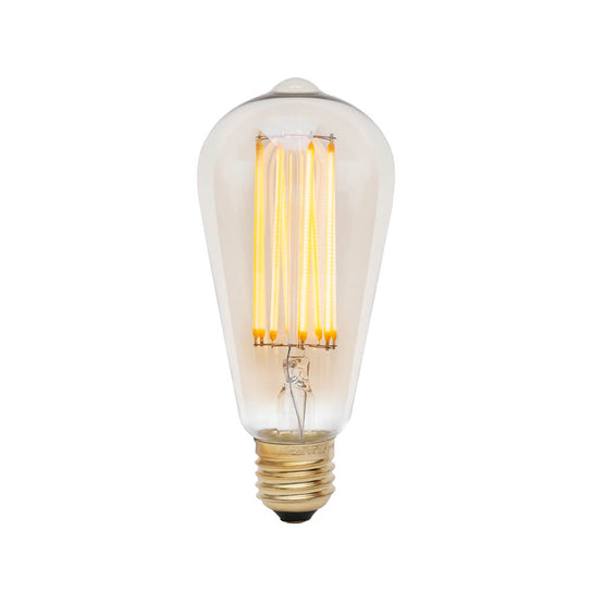 Squirrel Cage 3W Tinted LED Bulb lit