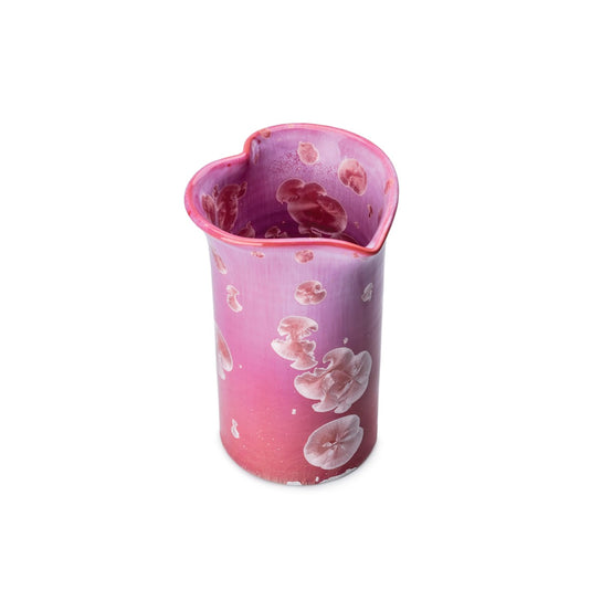 Crystalline Heart Vase, Medium — Rose