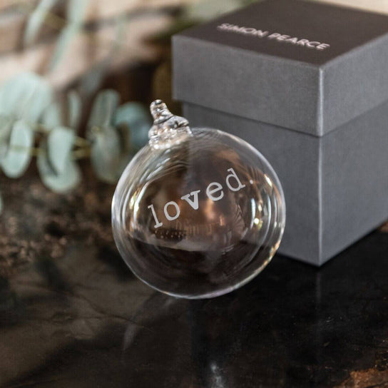 LoveYourBrain Round Ornament — LOVED