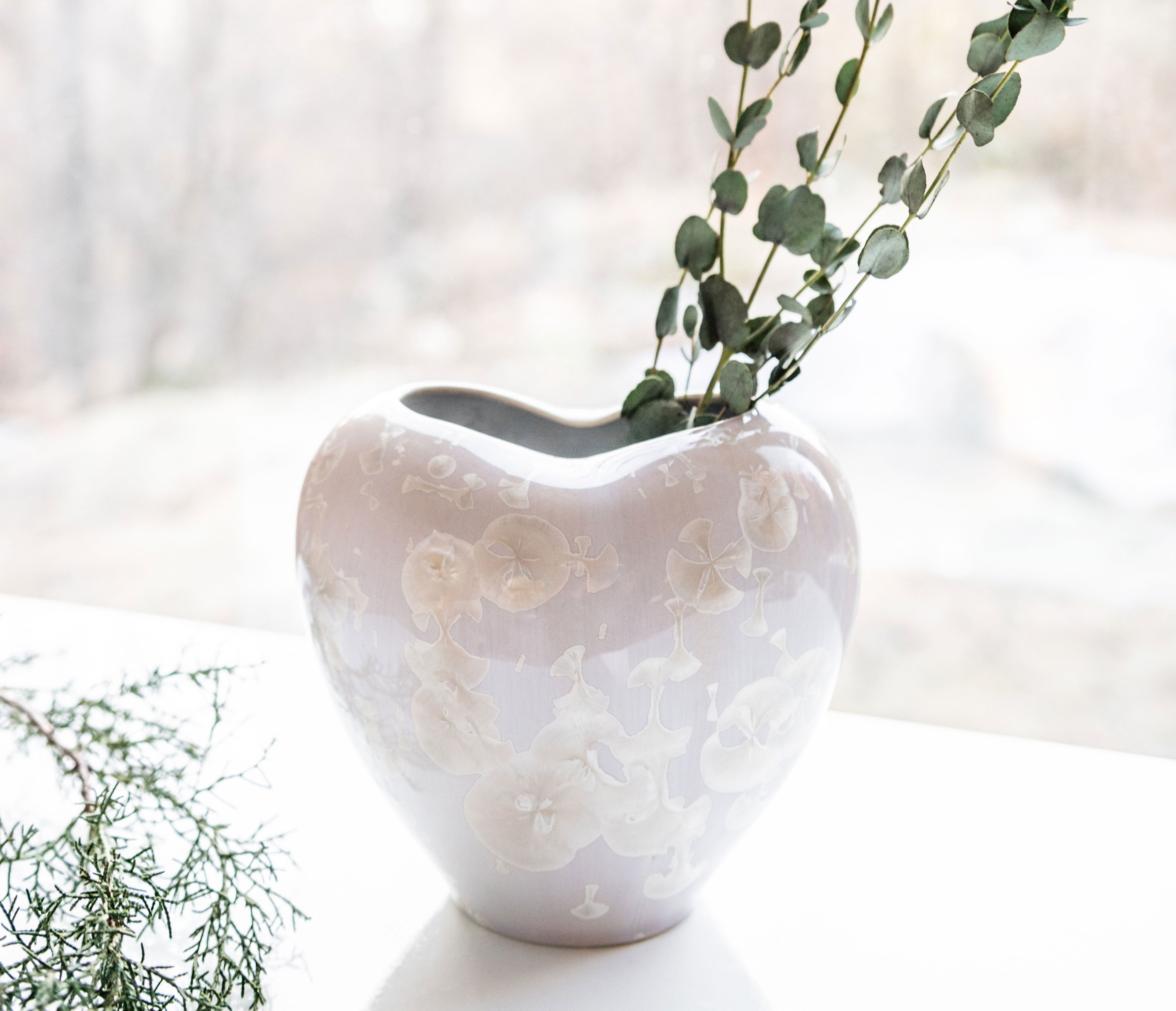 新品 Simon Pearce サイモン・ピアス ハンドメイド ガラス 花瓶 新品 Simon Pearce サイモン・ピアス ハンドメイド ガラス 花瓶