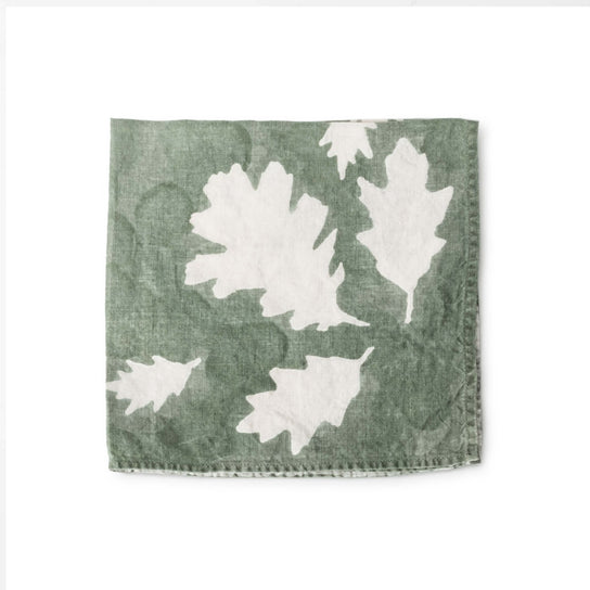 Linen Napkin, 18ʺ — Sage Oak Leaf