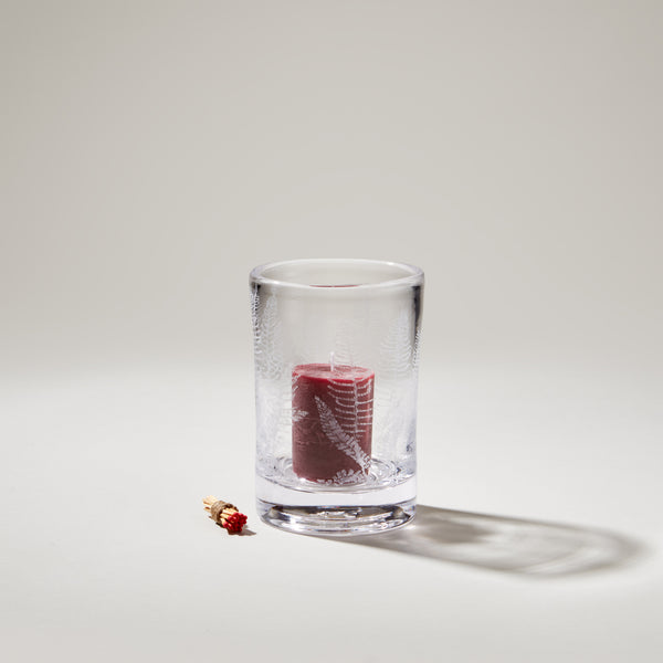 Engraved Fern Hurricane view 2