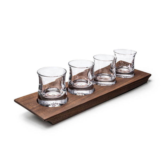 Shoreham Whiskey Set with Walnut Wood Base view 1