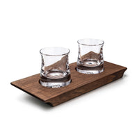 Shoreham Whiskey Duo with Walnut Wood Base view 1