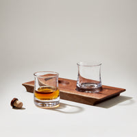 Shoreham Whiskey Duo with Walnut Wood Base view 2