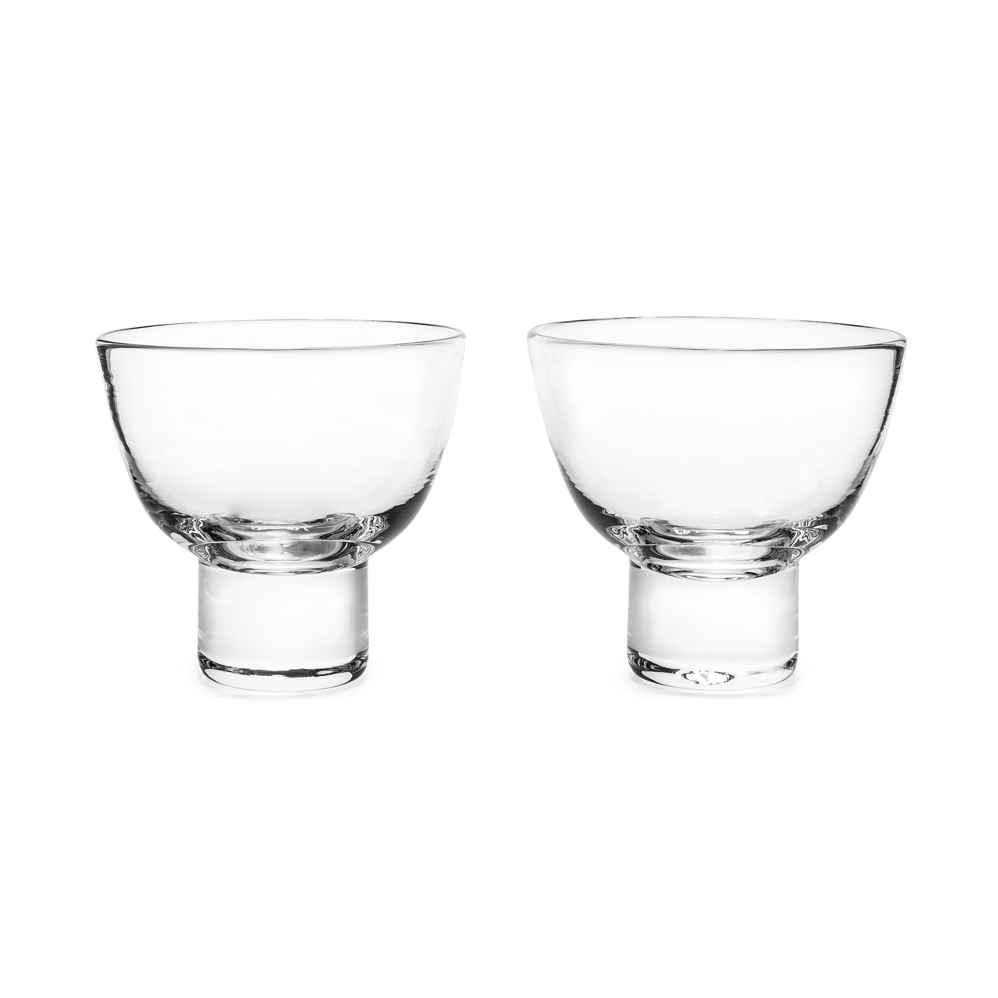 Lot De 6 Verres à Martini Simon Pearce - Cristal Torsadé Soufflé à La Main - État Neuf