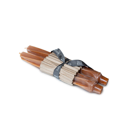 Terracotta Twist Taper Candle Set - 9 Inch view 1