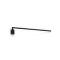 Black metal candle snuffer with long handle and small cup-shaped end.