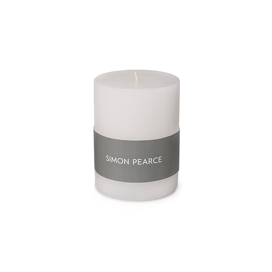 White Pillar Candle view 4