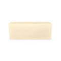 Cream-colored rectangular candle with four wicks along the top surface.