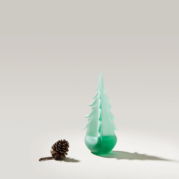 Recycled Frosted Green Mountain Evergreen in Gift Box - 10 Inch view 2