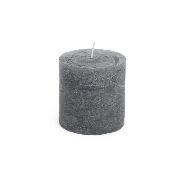 Grey Pillar Candle - 2 x 2 view 1