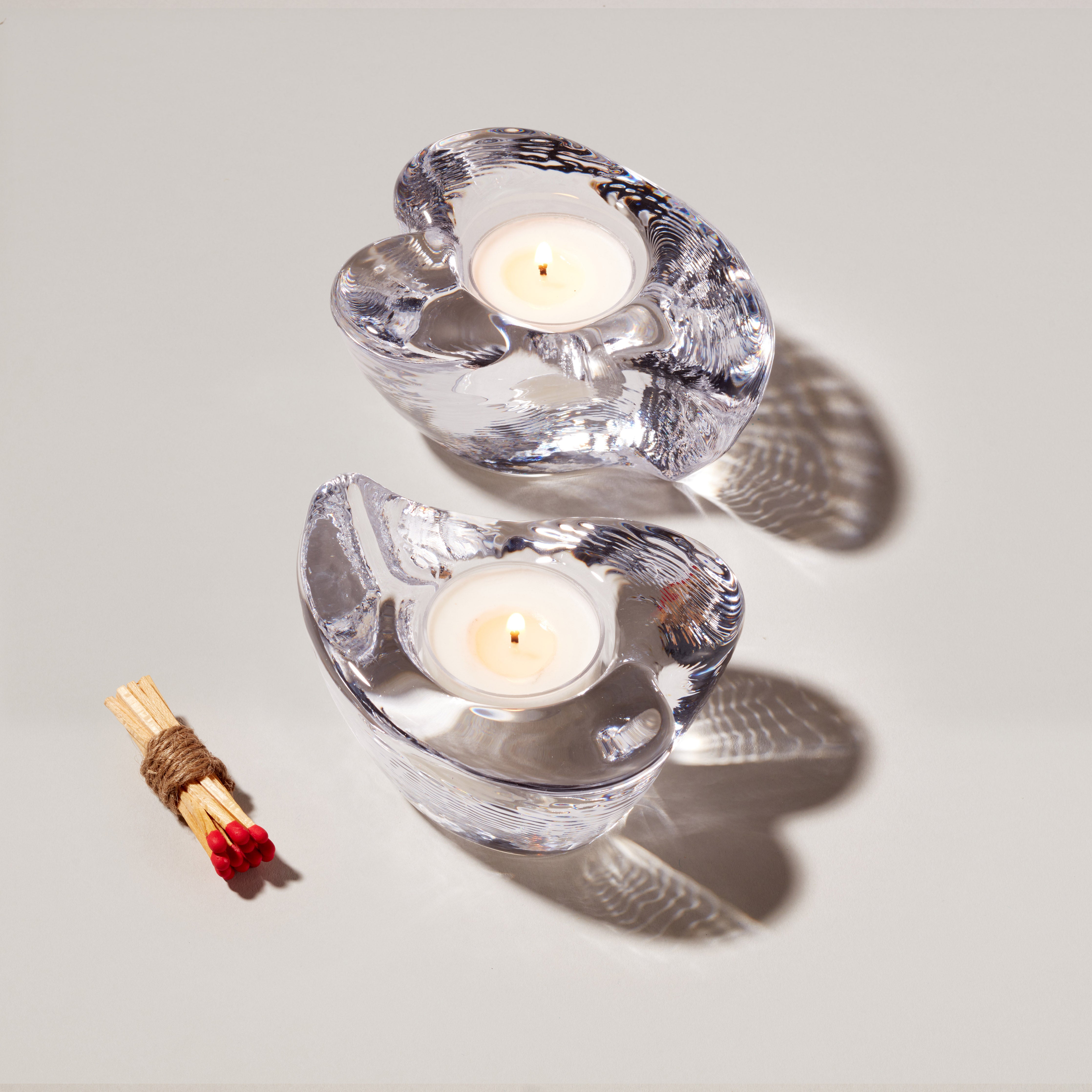 Simon Pearce Twist Heart Tealight - Thumbnail 3