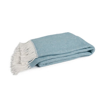 Matouk Cerulean Pezzo Throw view 1