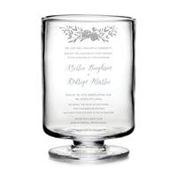 Nantucket Hurricane in Gift Box - L with Engraved Wedding Invitation view 1