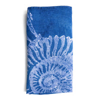 Indigo Shell Linen Napkin - 18 Inch view 1