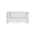 Clear acrylic cardholder with horizontal slot opening on front.