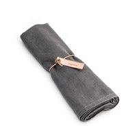 Linen Runner, 95 Inch — Grey view 1