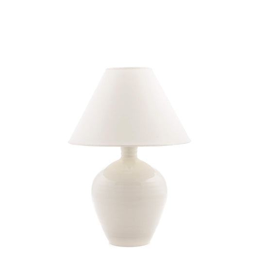 Belmont Pottery Lamp - M 2nd - Crackle Ivory view 1