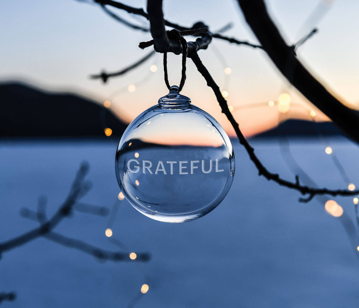 Round Ornament — GRATEFUL