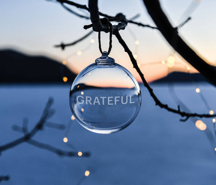 Round Ornament — GRATEFUL view 2