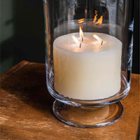 Pillar Candle, 6" x 4" — Ivory Three Wick view 3