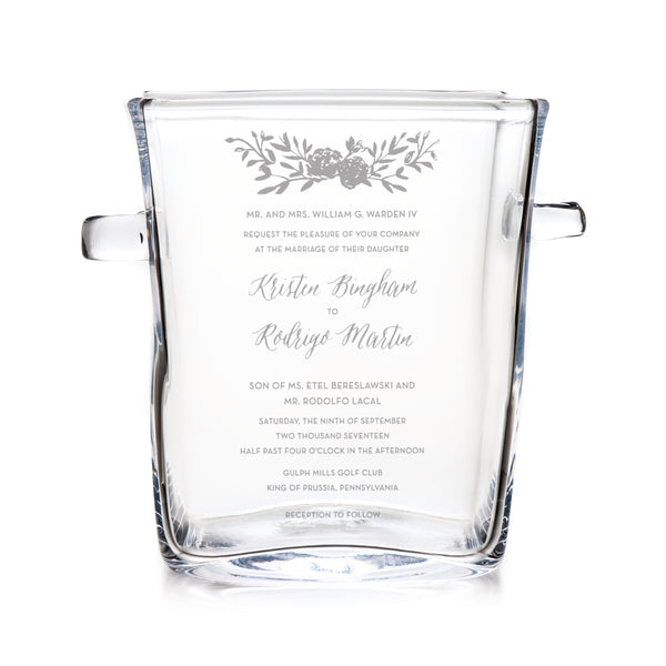 Woodbury Chiller with Engraved Wedding Invitation view 1