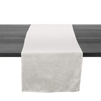 Linen Runner, 95 Inch — White view 1