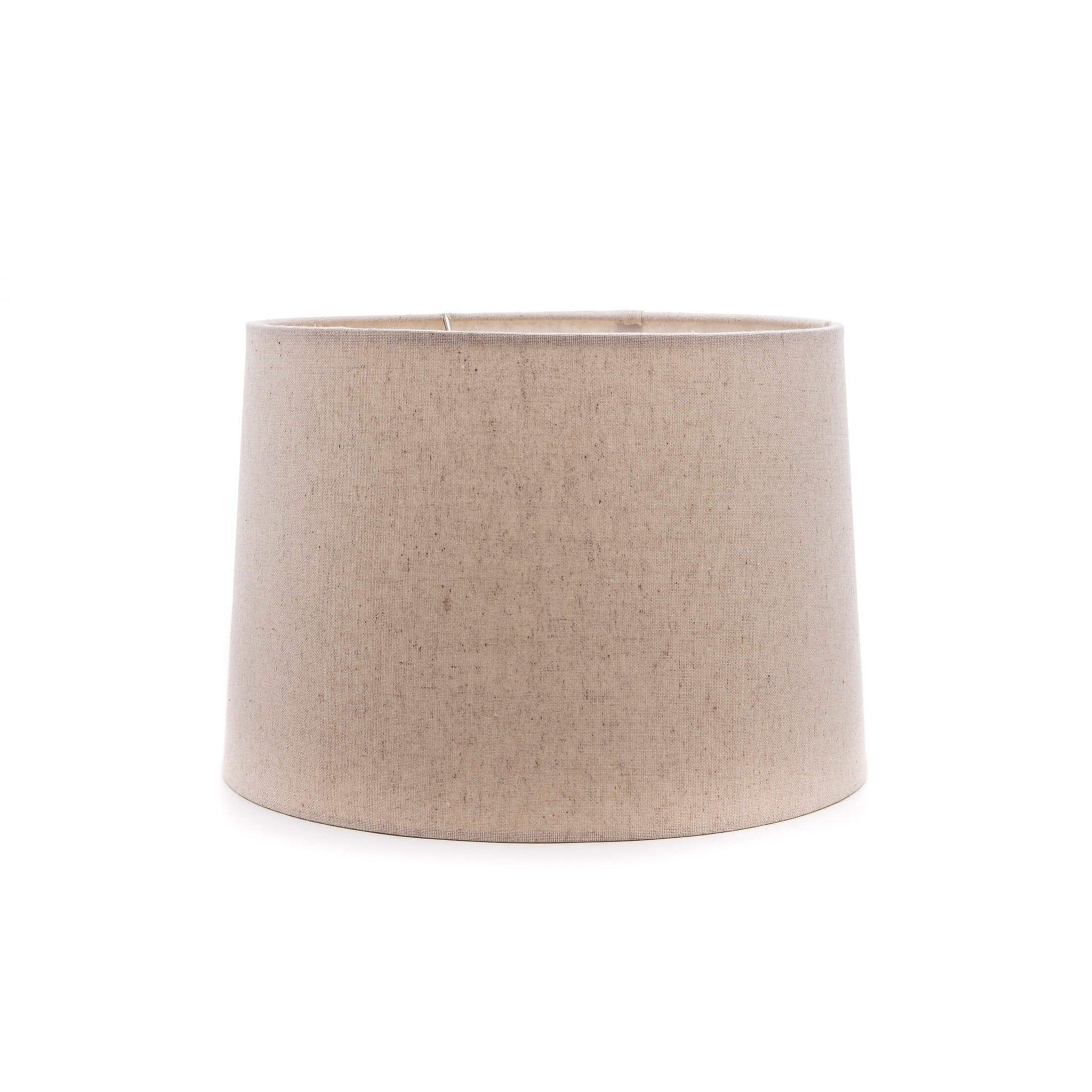 Linen Barrel Shade — Natural