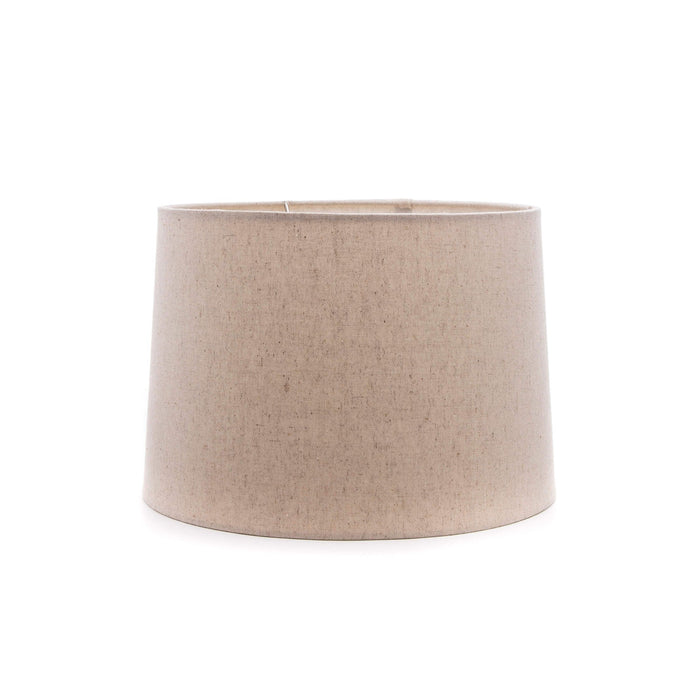 Linen Barrel Shade — Natural view 2