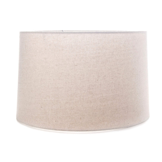 Linen Barrel Shade, 15ʺ — Natural