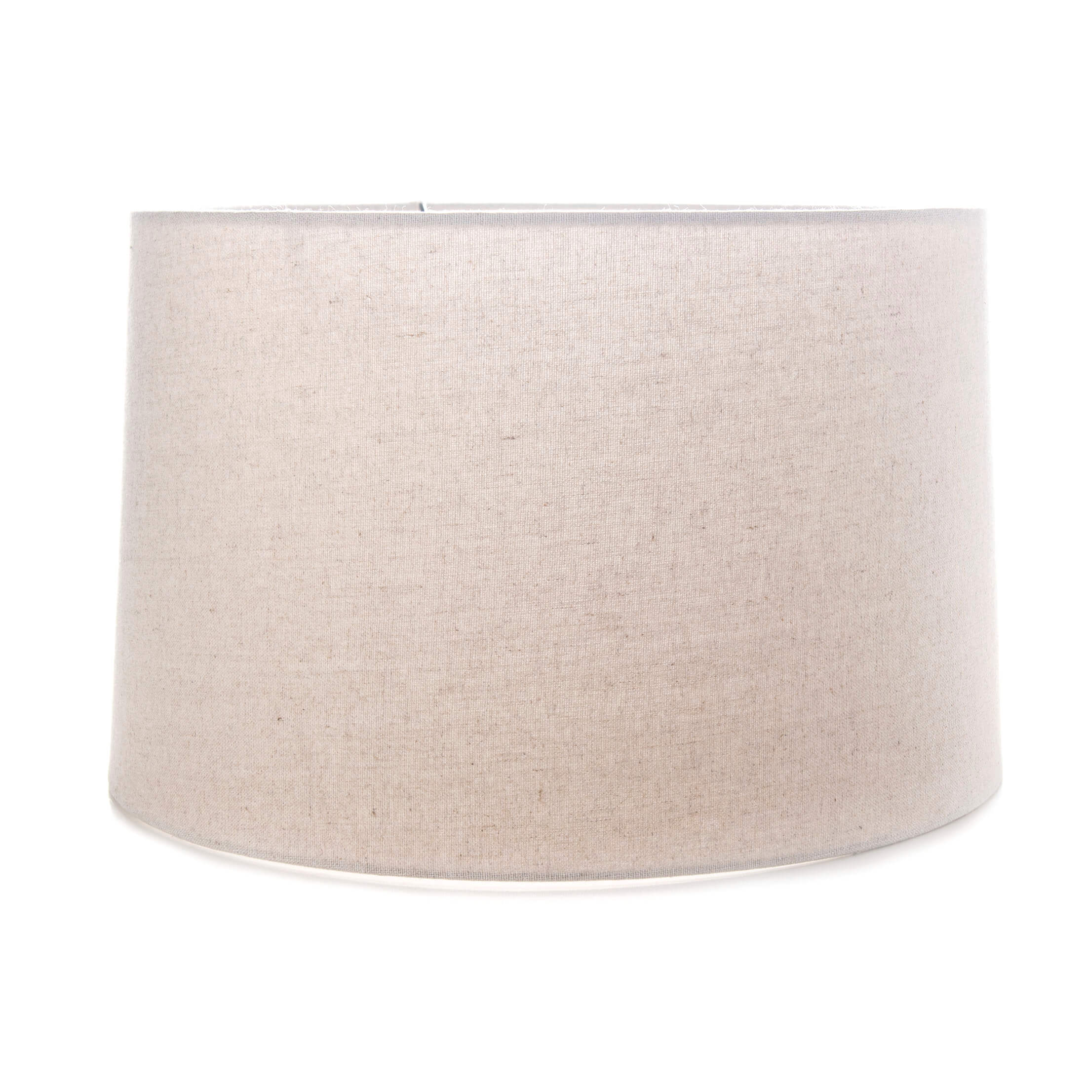 Linen Barrel Shade — Natural