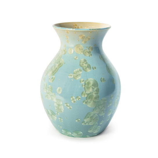 Curio Crystalline Vase, Medium — Jade