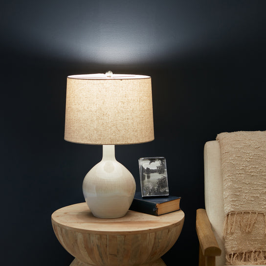 Warren Reactive Glaze Lamp —  Bluff view 2