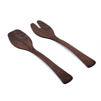 Andrew Pearce Black Walnut Wood Salad Servers view 2