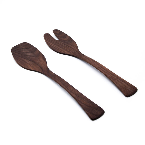 Andrew Pearce Black Walnut Wood Salad Servers view 2