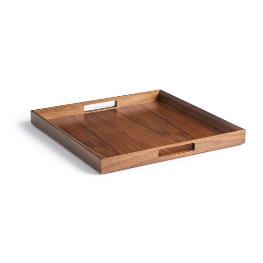 Square Walnut Tray - 16 Inch view 1