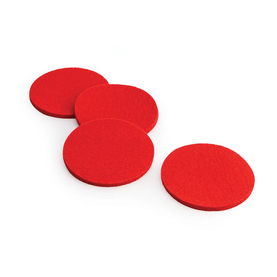 Felt Coasters — Red (Set of 4)