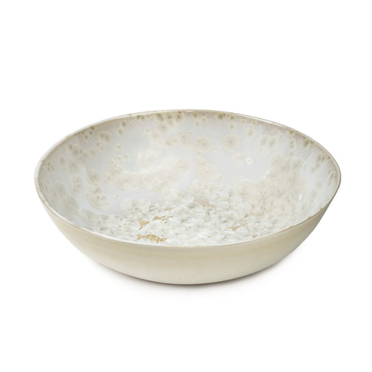 Crystalline Low Bowl - L - 2nd - Candent White view 2