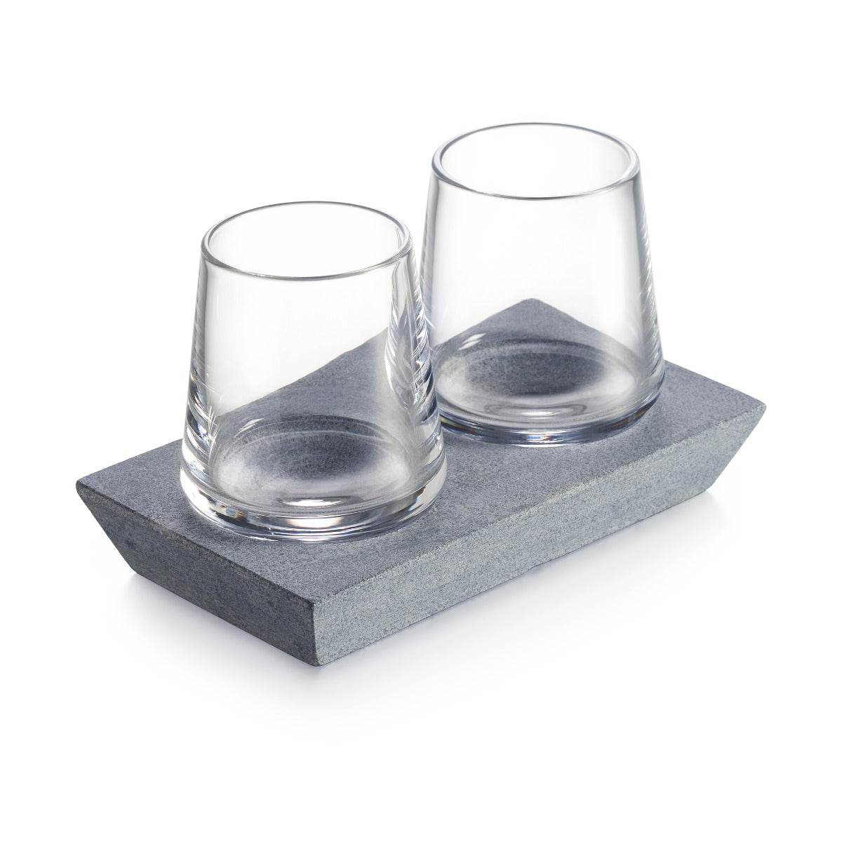 Simon Pearce Alpine Whiskey Set with Soapstone Base - Thumbnail 2