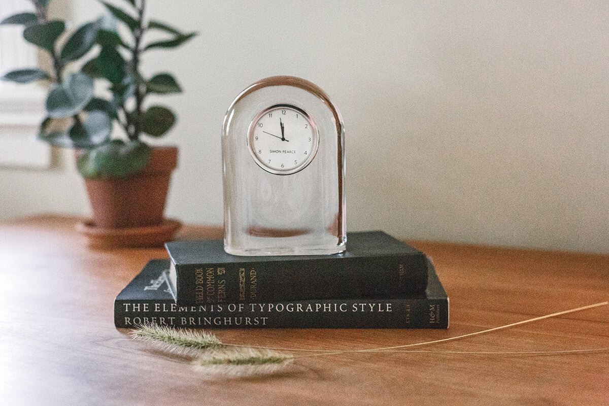 Simon Pearce Barre Clock | Handblown Glass