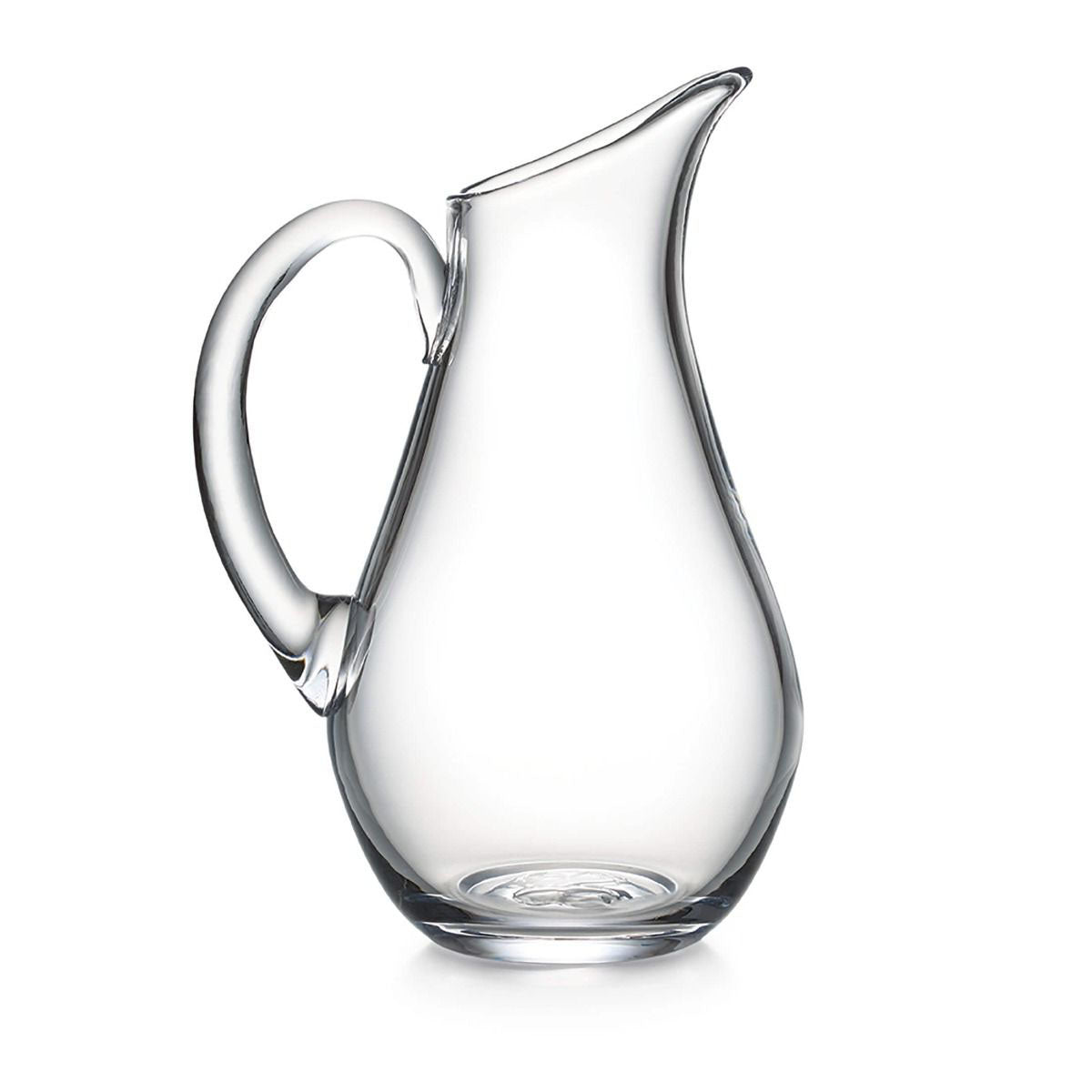 Simon Pearce Hand Blown Glass Clear Pitcher newest 7.5