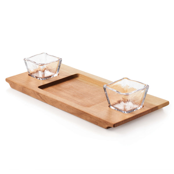 Andrew Pearce Cherry Dunmore Board & Glass Bowls view 1