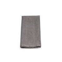 Hemmed Linen Napkins, Set of 4 — Grey view 2