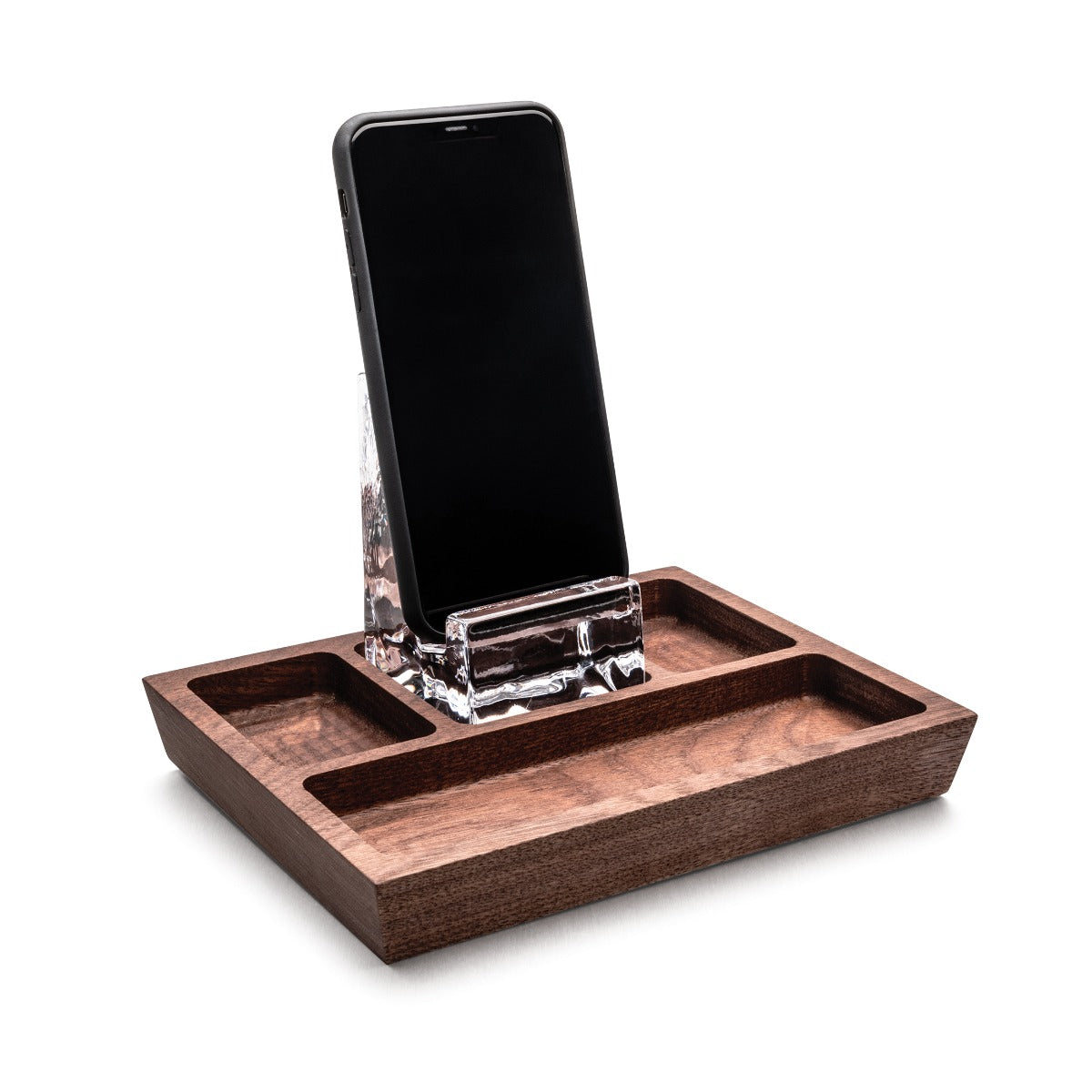 Woodbury Phone Holder Caddy — Walnut