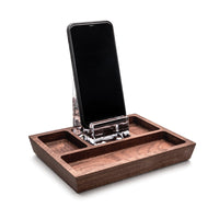 Woodbury Phone Holder Caddy — Walnut view 2