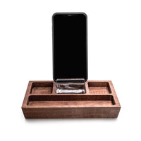 Woodbury Phone Holder Caddy — Walnut view 3