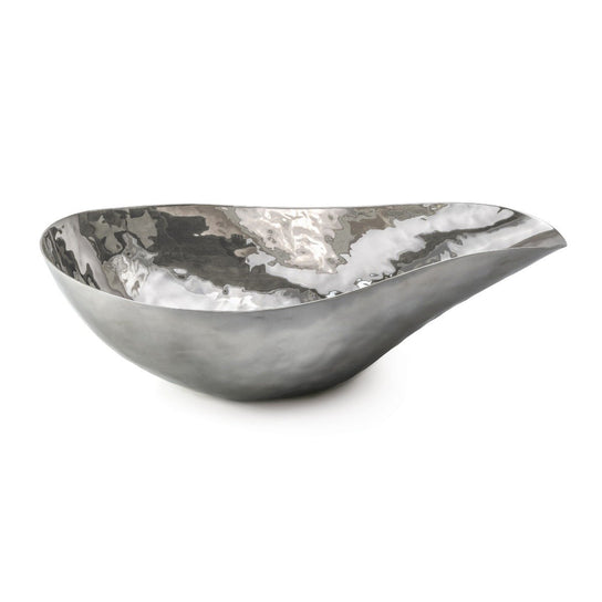 Hammered Stainless Steel Bowl, Medium view 1