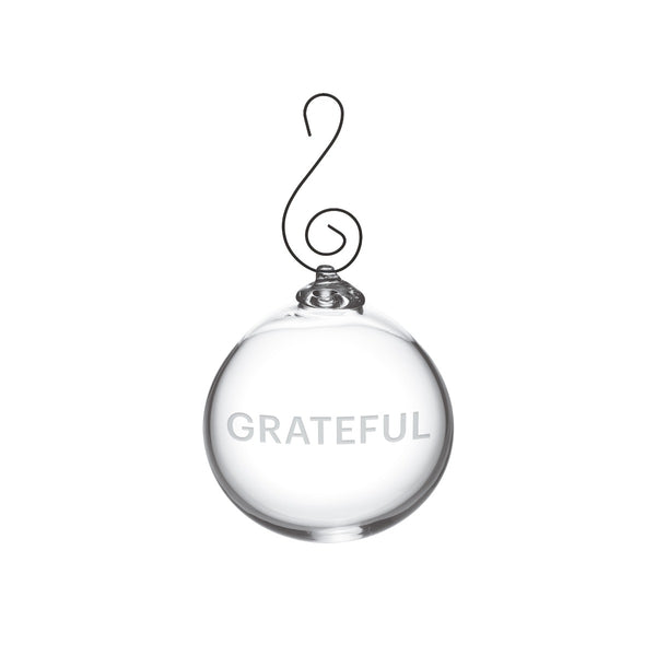 Round Ornament — GRATEFUL view 1