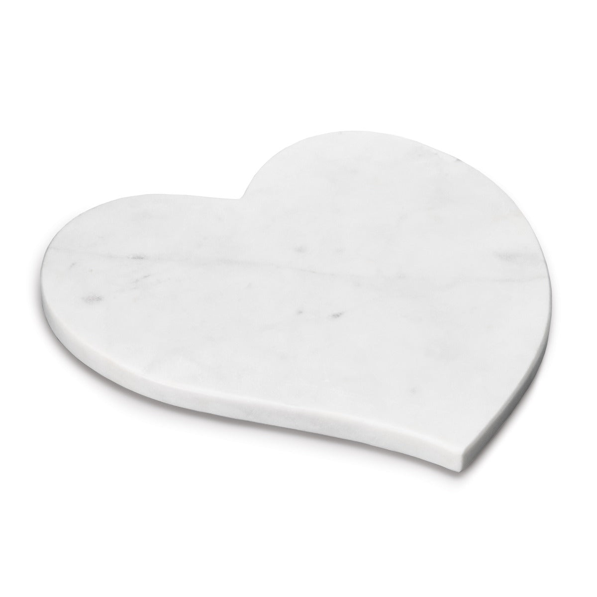 Marble Heart Board — White